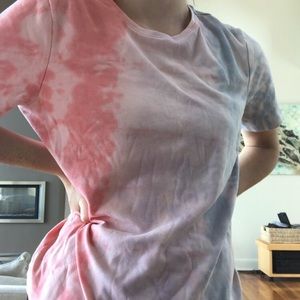 Hand dyed shirt! 💗💜💙